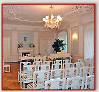 Rittersaal im Schloss Vetschau im Spreewald Rittersaal im Schloss Vetschau im Spreewald