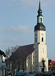 Aussenansicht der St. Nikolai Kirche in Luebbenau