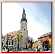 Ansicht der evangelischen Nikolaikirche in Luebbenau